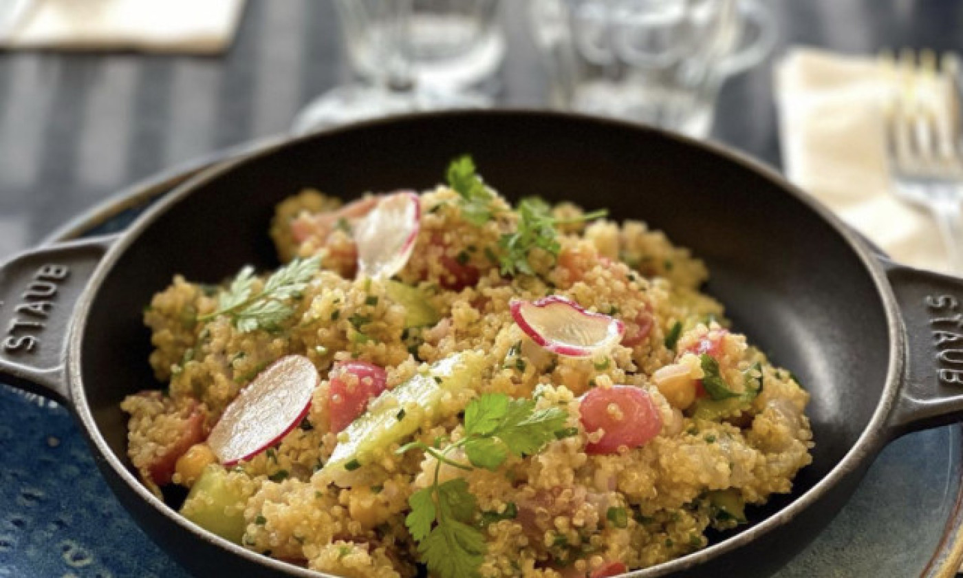 Quinoa aux légumes croquants en cocotte